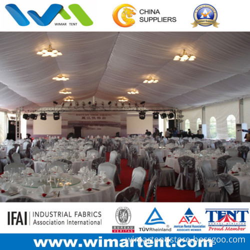 30mx40m Party Tent with Lining and Curtain and Clear PVC Windows